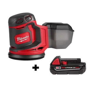 M18 18V Milwaukee 5 In. Random Orbit Sander with 2.0 Ah Compact Battery - Picture 1 of 13