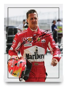 Michael Schumacher Signed Autograph Photo Print 8x6 F1 Formula One Racing - Picture 1 of 8