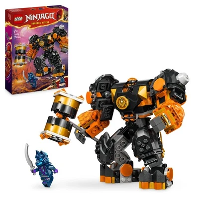 LEGO Ninjago Meca Elemental de la Tierra de Cole, Figura de Acción Articulada, J - Imagen 1 de 4