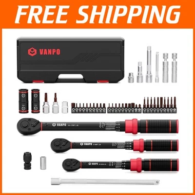 47PCS Torque Wrench Set with Sockets & Accessories - Image 1 of 4