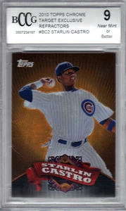 2010 Topps Chrome Target Exclusive Refractors Starlin Castro Karte BCCG Graded 9 - Bild 1 von 2