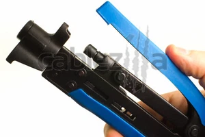 Coax Crimping Tool RG59 RG6 RG11 Cable F Type Connector Compression Hand Crmper - Zdjęcie 1 z 12
