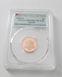 2020-S 1C Shield PCGS PR69RD DCAM First Day Of Issue PCGS #813902.69/39643055 - Picture 1 of 5