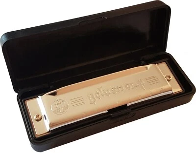 BLUES - MUNDHARMONIKA -HARMONIKA - C-DUR - MSA - GESCHRAUBT - MIT BOX - MH1 - Bild 1 von 3