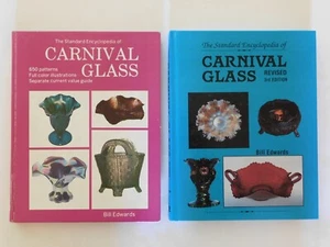 Two Standard Encyclopedia of Carnival Glass By Bill Edwards - Picture 1 of 6