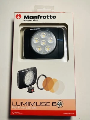 MANFROTTO LUMIMUSE 6 High Power LED Light with Accessories ""NEW-OPEN BOX"" - Image 1 of 4