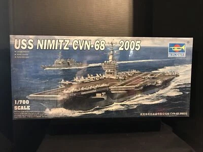 TRUMPETER 05739 USS NIMITZ CVN-68 2005 MODEL KIT-NIB-1/700 SCALE - Image 1 of 4