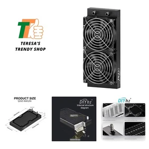 Water Cooling Computer Radiator, 12 Pipe Aluminum Heat Exchanger Liquid Cooli... - Afbeelding 1 van 7