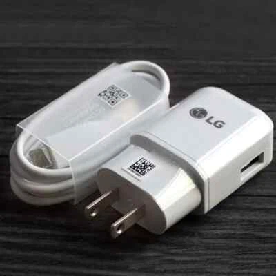 Original LG Fast Charger + USBC Data Cable Kit for LG G8 G7 G6 V40 V50 Stylo 6/5 - Image 1 of 4