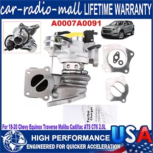 TURBOCOMPRESOR SE ADAPTA CHEVY EQUINOX TRAVESSE MALIBU CADILLAC ATS CT6 2.0L - Imagen 1 de 24