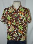 Rare chemise vintage années 1940 décontractée style rockabilly aloha tigres hommes S