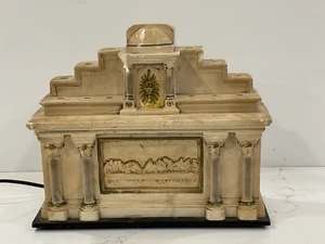 Vintage Ceramic Light Up The Last Supper, Missing Candles - Picture 1 of 8