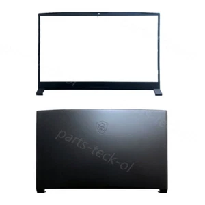 New For MSI Katana GF76 MS-17L1 MS-17L2 LCD Back Cover + Bezel +Hinges Black US - Picture 1 of 7