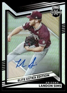 2022 Panini Elite Extra Edition Signatures Landon Sims Auto Arizona Diamondbacks - Picture 1 of 2
