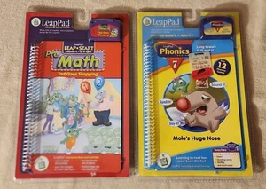 LeapFrog LeapPad Pre Math TAD GOES SHOPPING w Phonics 7 Book Cartridge NEW 2001 - Picture 1 of 2
