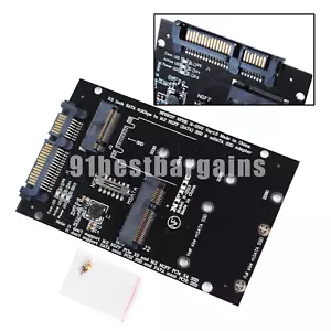Replacement NGFF M.2 B+M KEY or mSATA SSD to SATA III 3 Board Adapter Card - Picture 1 of 10