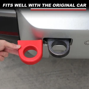 Red Rubber Rear Tailer Tow Hook Ring Case For Land Rover Defender 90 110 2020-24 - Bild 1 von 12