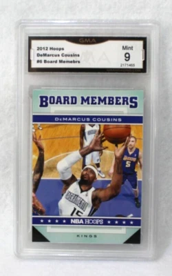 2012 Hoops DeMarcus Cousins #6 Board Members Graded GMA Mint 9 - Image 1 of 2