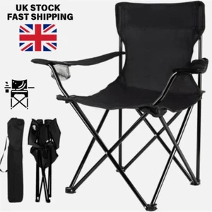 High-Back Folding Chair for Outdoor Use – Lightweight Collapsible Fishing Seat - Picture 1 of 17