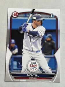 2023 Bowman NPB Montell Rookie RC 1st #BP-34 Saitama Seibu Lions - Picture 1 of 2