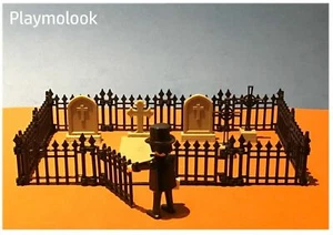 3d printed Cemetery fence on Playmobil scale. Playmobil figures not included. - Picture 1 of 4
