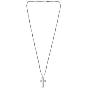 Stylish Christian Silver Plated Jesus Christ Cross Chain Pendant for unisex - Picture 1 of 5