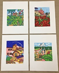 LOT of 4 Fernando Tamburini Signed Prints Limited out of 500- Dominican Republic - Picture 1 of 12