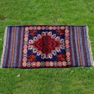 Alfombra anudada a mano 5x3 hecha a mano Balouch tejida a mano Kilim afgano vintage lana tribal - Imagen 1 de 5