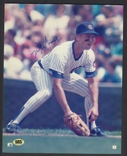 Mark Grace Autographed 8x10 Color Photo Chicago Cubs circa 1989 CAS Authentic