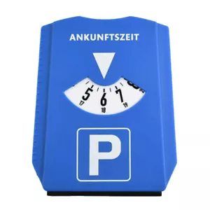 Auto Parkscheibe Timer Uhr Ankunft Zeit Anzeige Blau Kunststoff Parken Tragbar - Bild 1 von 10