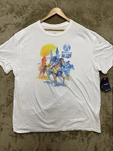 Kentucky Derby 2022 148th Churchill Men's Size 2XL Short Sleeve T-Shirt White - Picture 1 of 15