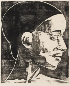 Werner Drewes : Harlem Beauty : 1930 woodcut : Archival Quality Art Print  - Picture 1 of 1