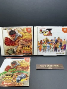 Lot 2 Sega Dreamcast Street Fighter III 3 W Impact & Zero 3 Saikyo ryu Dojo - Picture 1 of 24