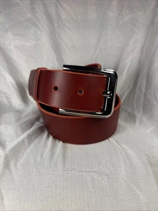 Horween Chromexcel Handmade Leather Belt 1.5 Inch Red Natural Brown Color #8 - Picture 1 of 29