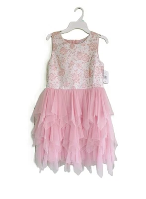 NWT Speechless Peach & Cream Embroidered Rose bodice & Tulle skirt Dress Sz 16 - Image 1 of 4