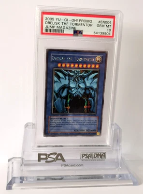 Obelisk the Tormentor jmp-en004 Ltd Ed (PSA 10) Prismatic-Secret Rare Yu-Gi-Oh! - Image 1 of 2
