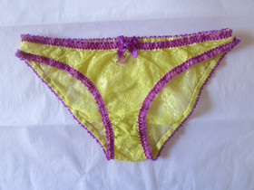 L'AGENT PROVOCATEUR LOW RISE BIKINI PANTY , US-MEDIUM, YELLOW , NWOT