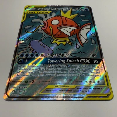 (Ultra Rare) Magikarp & Wailord GX (Alternate Full Art) 161/181 Sm-Team Up Holo - Image 1 of 3