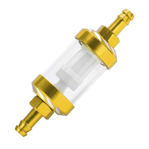 Ι Yellow Glass Fuel Filter Element Aluminium Alloy Shell Replacement For Cars - Picture 1 of 12