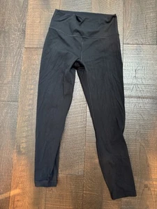 GIRLS BLACK LEGGINGS - SIZE L (12) - Picture 1 of 3