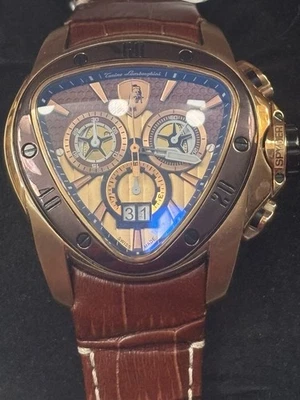 NEW! OPEN BOX TONINO LAMBORGHINI 1120 SPYDER CHRONOGRAPH WATCH - image 1 of 4