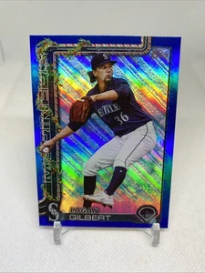 2025 Topps Holiday - Logan Gilbert # H83 - Blue Metallic Glitter - Mariners - Bild 1 von 2