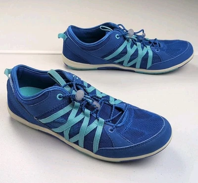 Lands End Mujer Talla 11B Zapatos Azul Parte Superior Baja Bungee Zapatillas con Cordones Malla de Agua Foto 1 de 4