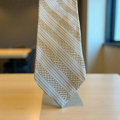 Галстук Tom James Executive Collection ~ полоски и чеки ~ разноцветный ~ 3,75" - Изображение 1 из 3