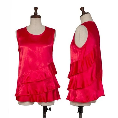 Camisa sin mangas tricot COMME des GARCONS satinada en capas talla S (K-147357) Foto 1 de 4