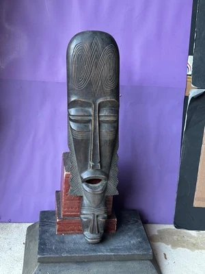 Old Large East African Double-Face Mask - Tanzania/Kenya 23" - Image 1 of 4