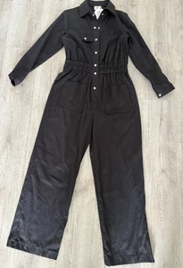 CAPE COVE UTILITY JUMPSUIT ** FAULT ** BLACK XS **RRP £169 - Picture 1 of 5