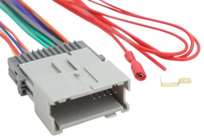 Pontiac Vibe 2003 - 2008 工厂立体声到售后市场无线电线束适配器插头 — 第 1/2 张图片