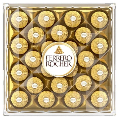 Ferrero Rocher Milk Chocolate 24 Piece 300g Gift Box – Premium Christmas Chocola - Image 1 of 4