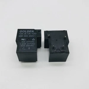 GK-A-1A-12D 12VDC General Purpose Relay 30A 4 Pins x 2PCS NEW - Picture 1 of 2